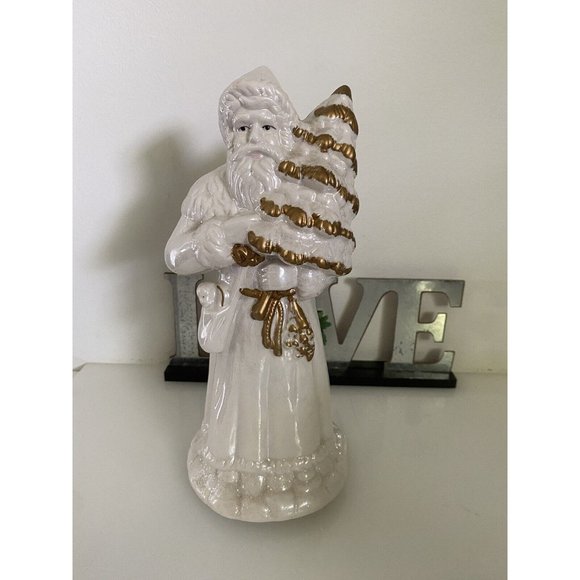 Cracker Barrel Santa Musical‎ Fine Pearlized Porcelain  Figurine O Tannenbaum - Picture 9 of 16